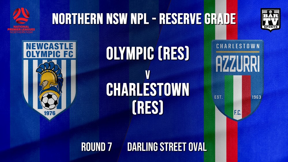 NPL NNSW RES Round 7 - Newcastle Olympic (Res) v Charlestown Azzurri FC (Res) Slate Image