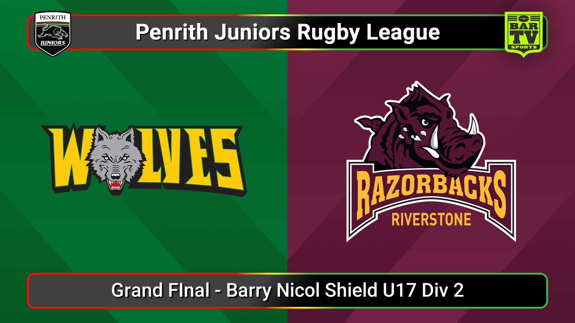 250914-video-Penrith & District Junior Rugby League Grand FInal - Barry Nicol Shield U17 Div 2 - Windsor Wolves v Riverstone Slate Image