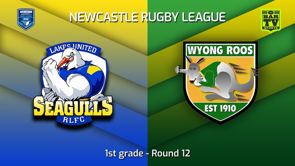 230617-Newcastle RL Round 12 - 1st Grade - Lakes United Seagulls v Wyong Roos (1) Minigame Slate Image