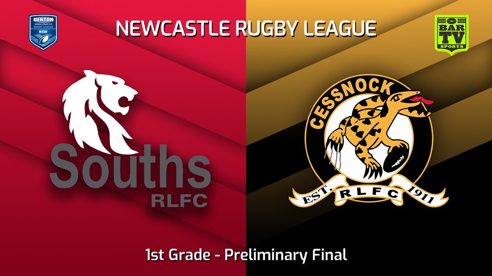 230826-Newcastle RL Preliminary Final - 1st Grade - South Newcastle Lions v Cessnock Goannas Slate Image