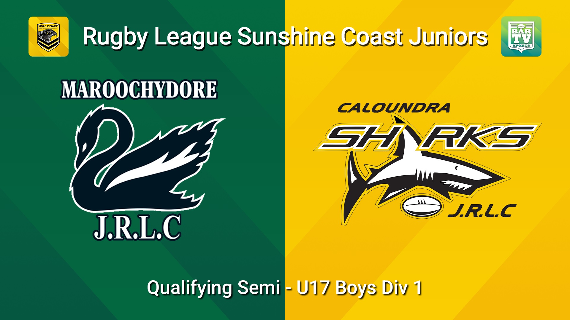 260822-video-Sunshine Coast Junior Rugby League Qualifying Semi - U17 Boys Div 1 - Maroochydore Swans JRL v Caloundra Sharks JRL Slate Image