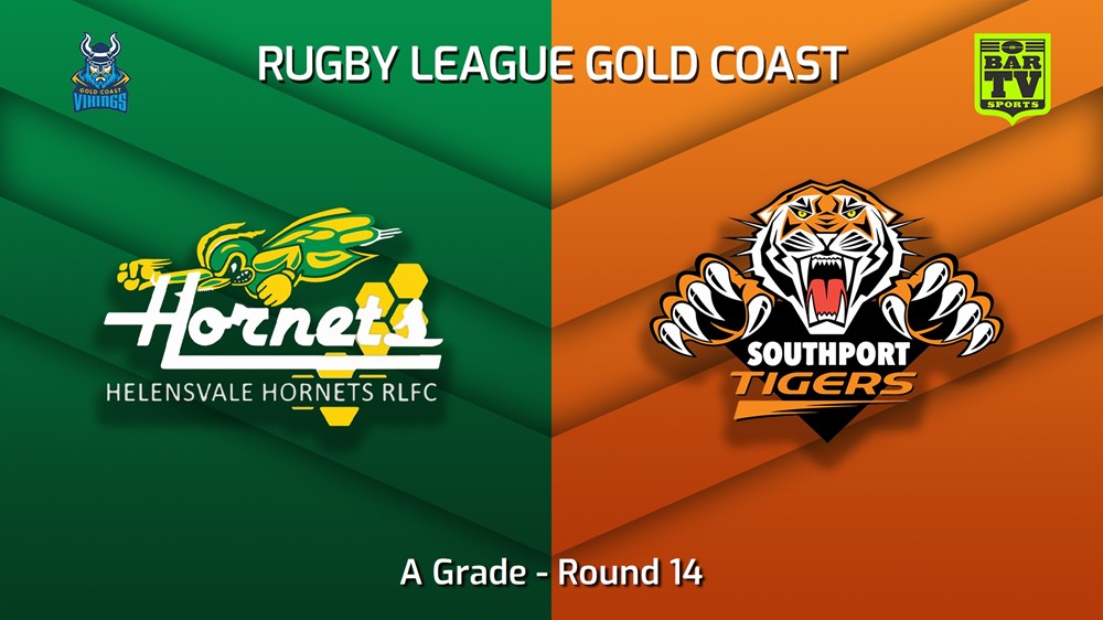 220717-Gold Coast Round 14 - A Grade - Helensvale Hornets v Southport Tigers Slate Image