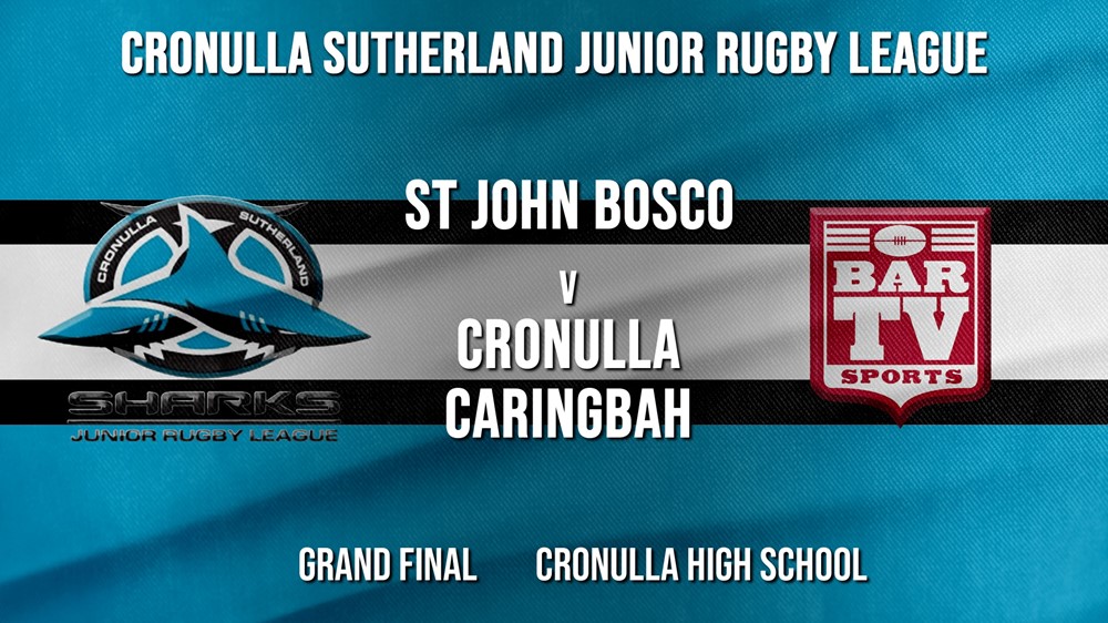 Cronulla JRL Grand Final - U/11s Gold - St John Bosco v Cronulla Caringbah Slate Image