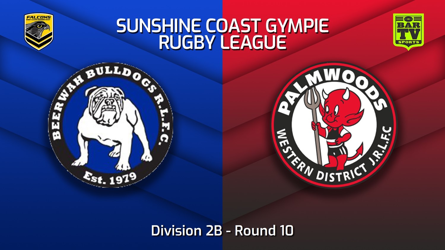 MINI GAME: Sunshine Coast RL Round 10 - Division 2B - Beerwah Bulldogs v Palmwoods Devils Slate Image
