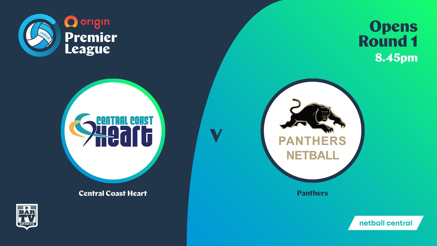 NSW Prem League Round 1 - Showcourt - Opens - Central Coast Heart v Panthers Minigame Slate Image