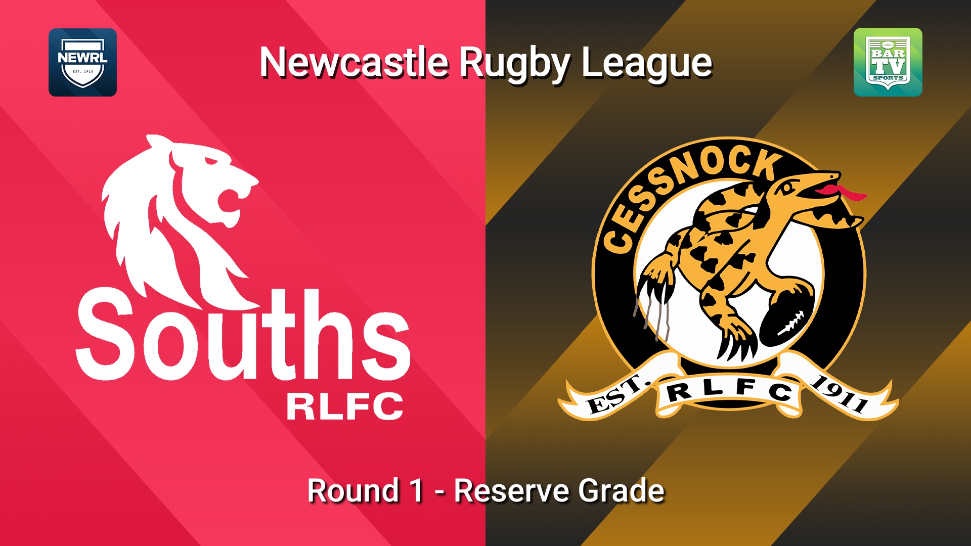 260517-video-Newcastle RL Round 1 - Reserve Grade - South Newcastle Lions v Cessnock Goannas Slate Image