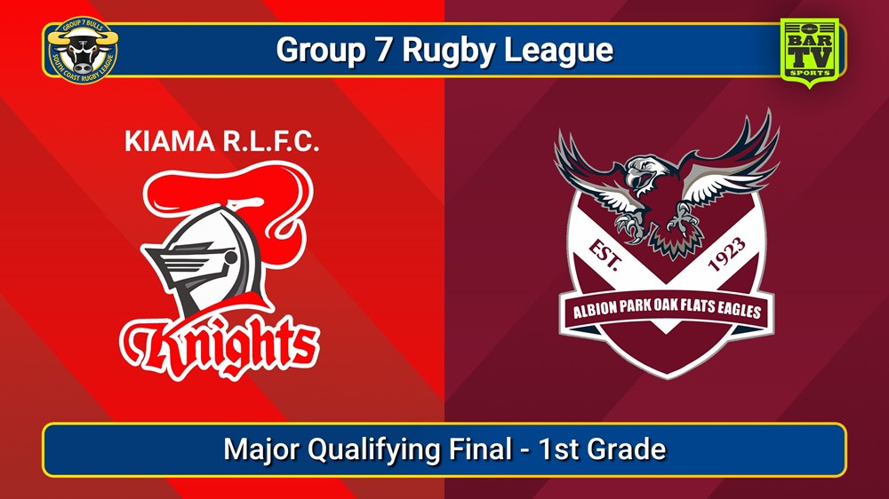 250907-video-South Coast Major Qualifying Final - 1st Grade - Kiama Knights v Albion Park Oak Flats Slate Image