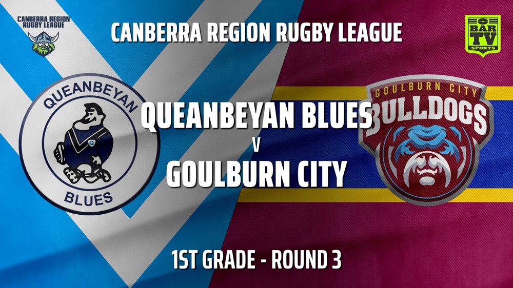 210421-CRRL Round 3 - 1st Grade - Queanbeyan Blues v Goulburn City Bulldogs Slate Image