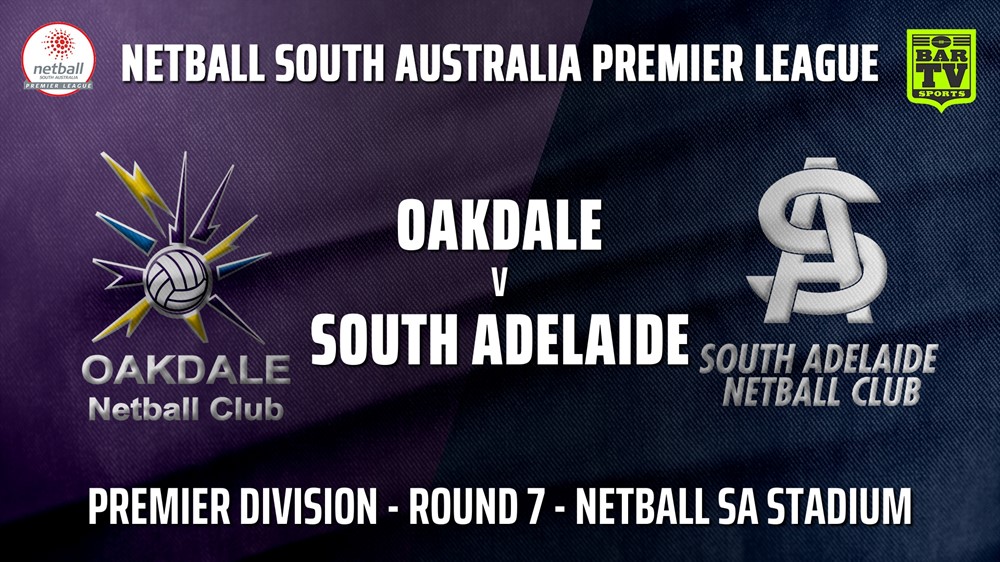 210604-SA Premier League Round 7 - Premier Division - Oakdale v South Adelaide Slate Image