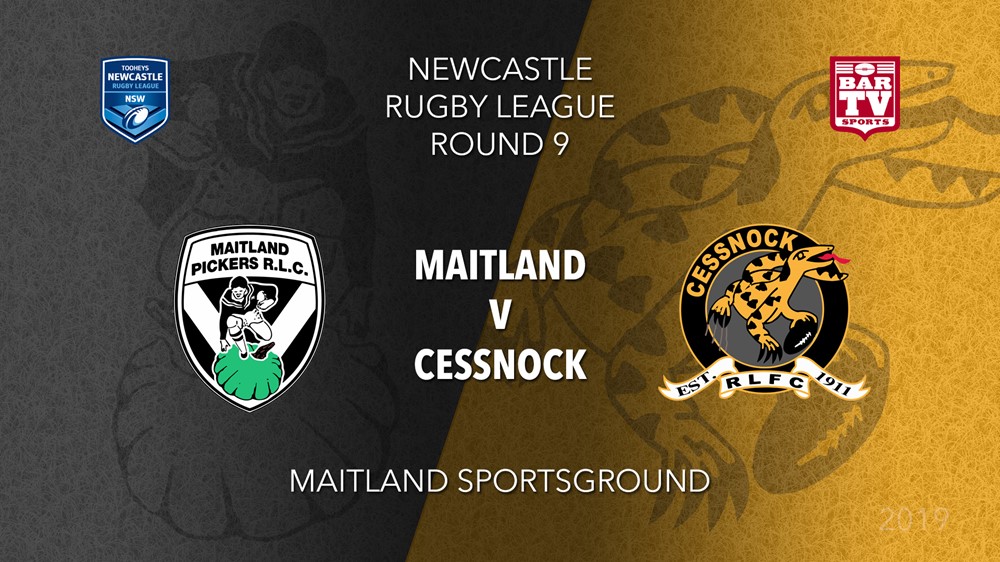 Newcastle Rugby League Round 9 - 1st Grade - Maitland Pickers v Cessnock Goannas Slate Image