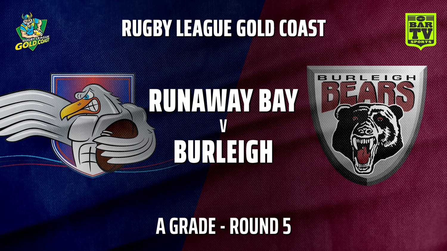210606-RLGC Round 5 - A Grade - Runaway Bay v Burleigh Bears Minigame Slate Image