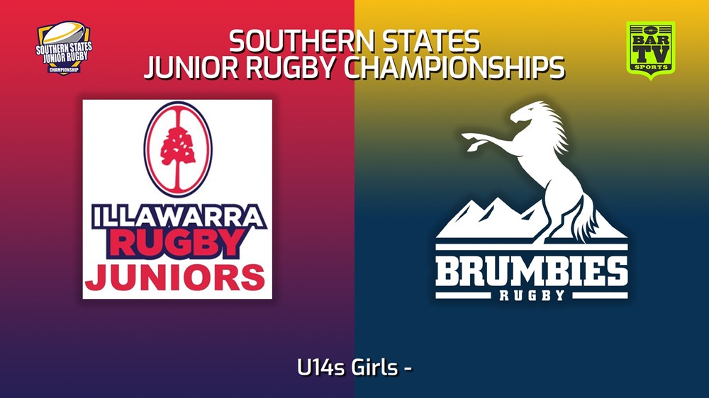 230712-Southern States Junior Rugby Championships U14s Girls - Illawarra Rugby v Brumbies Country Minigame Slate Image