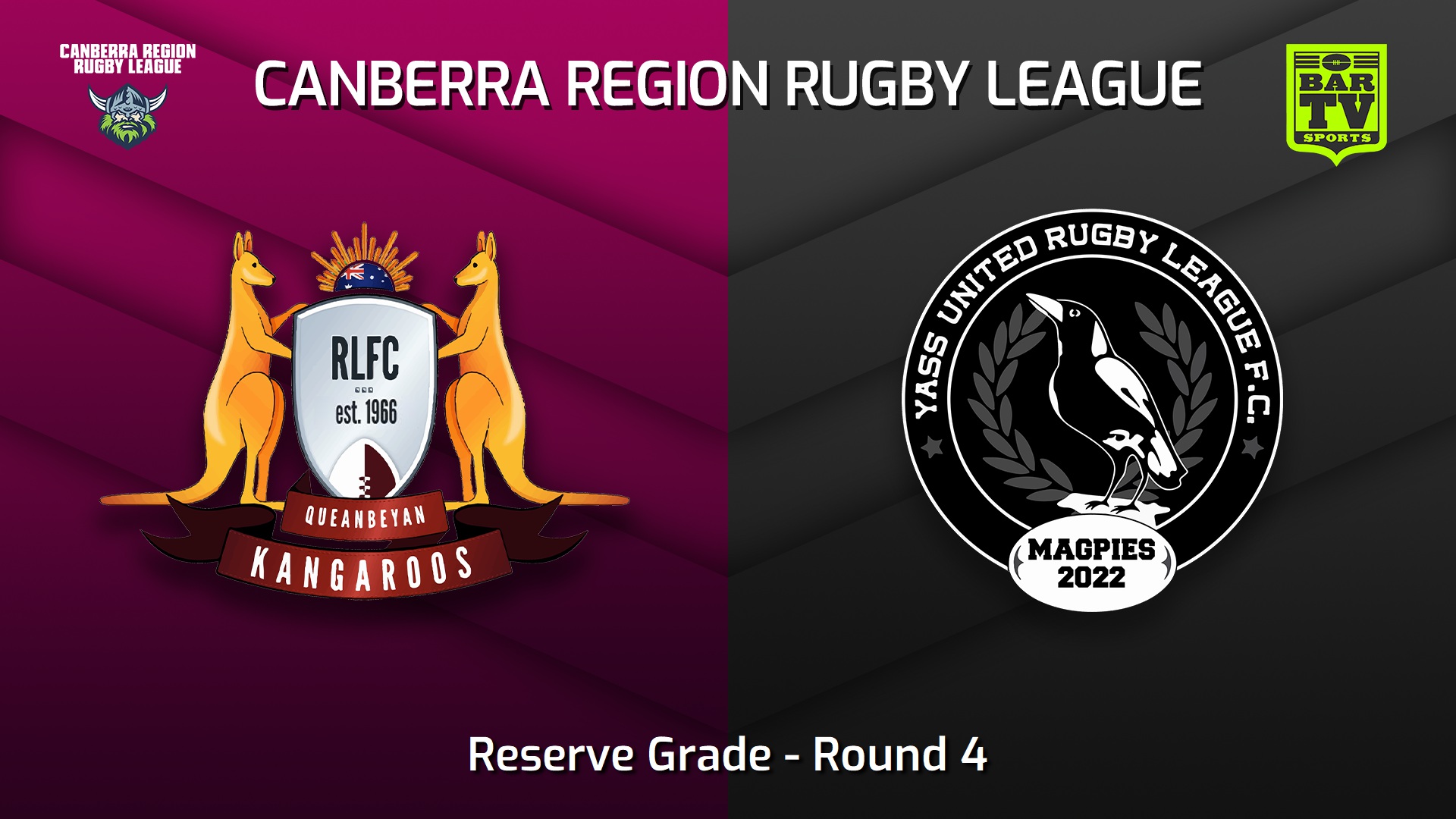 230506-Canberra Round 4 - Reserve Grade - Queanbeyan Kangaroos v Yass Magpies Slate Image