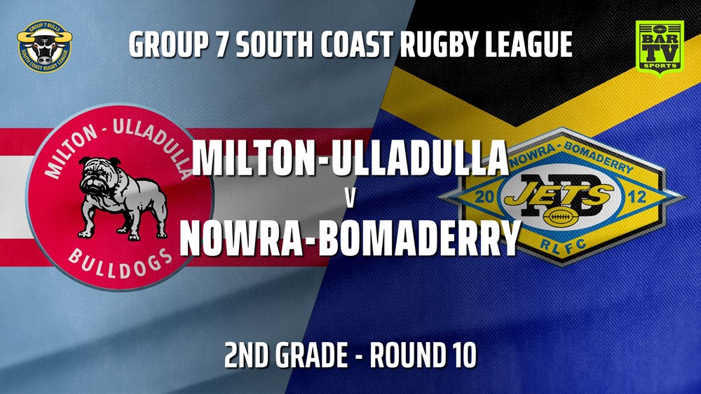 210620-South Coast Round 10 - 2nd Grade - Milton-Ulladulla Bulldogs v Nowra-Bomaderry  Slate Image