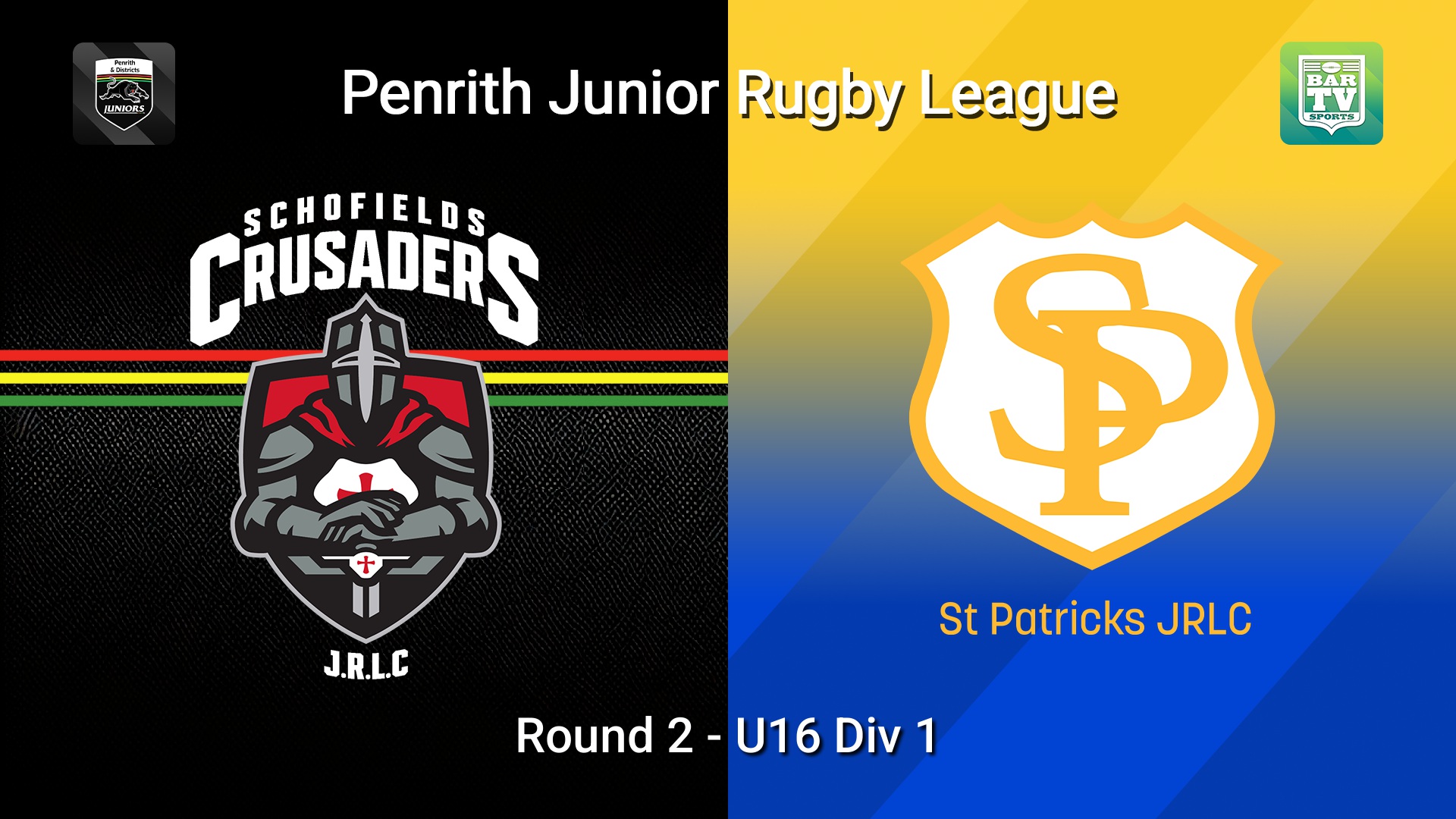 260503-video-Penrith & District Junior Rugby League Round 2 - U16 Div 1 - Schofields Crusaders v St Patricks Slate Image