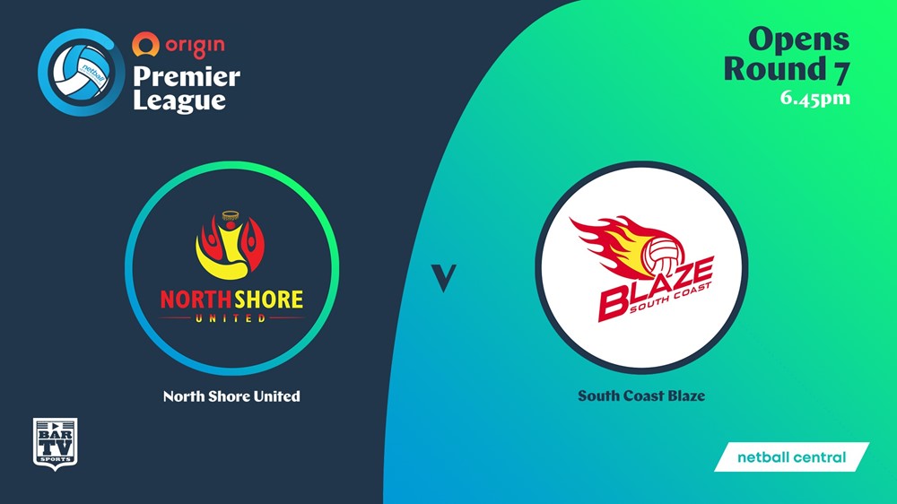 NSW Prem League Round 7 - Opens - North Shore United v South Coast Blaze Slate Image