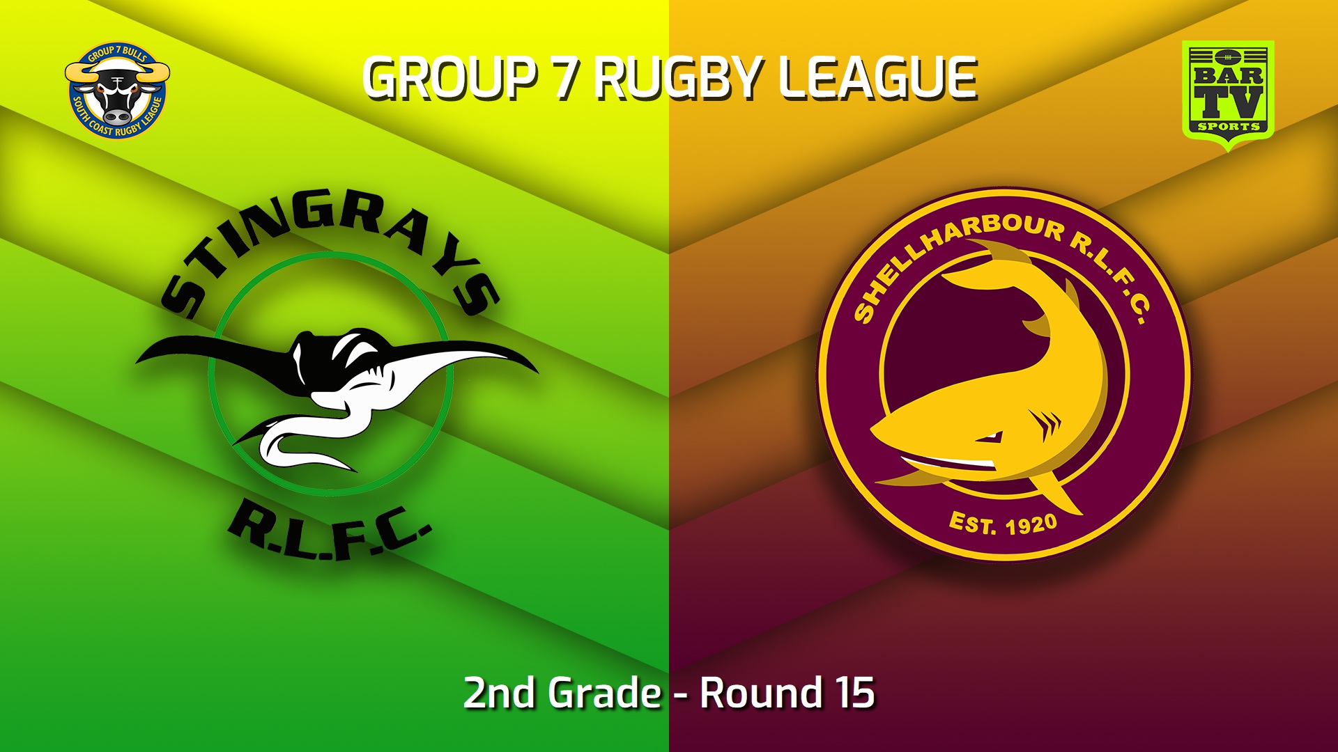 220807-South Coast Round 15 - 2nd Grade - Stingrays of Shellharbour v Shellharbour Sharks Slate Image