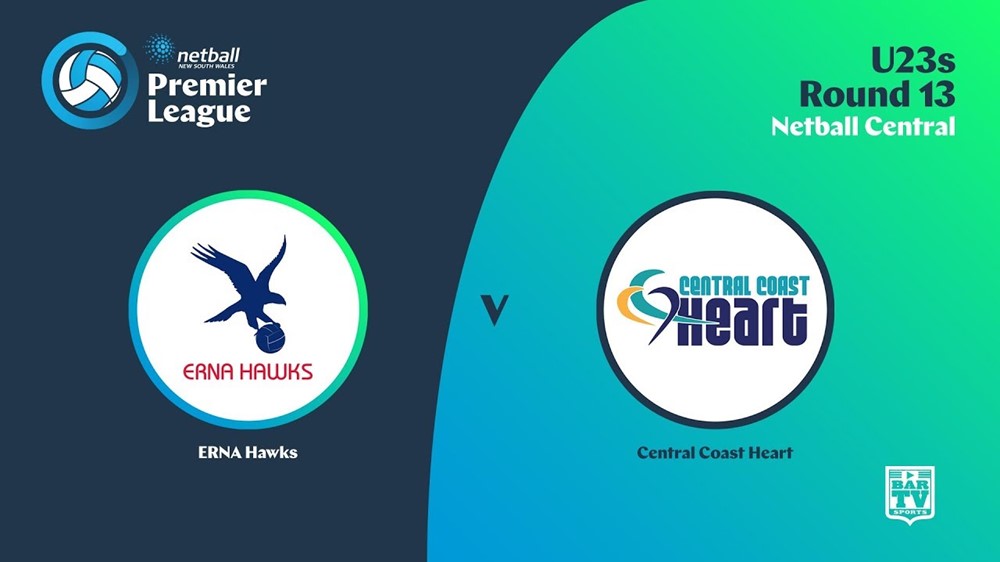NSW Prem League Round 13 - U23s - Erna Hawks v Central Coast Heart Slate Image