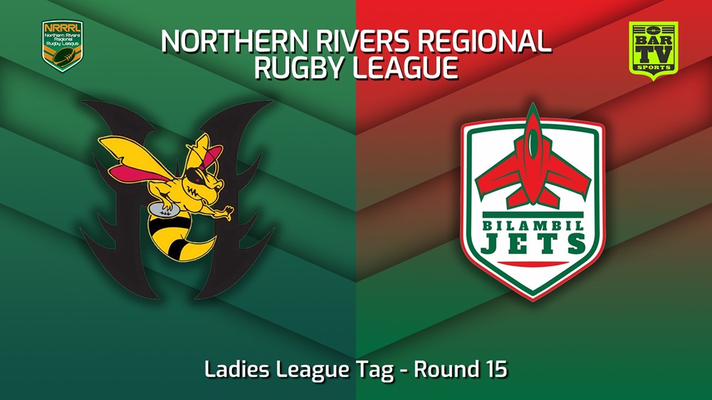 230806-Northern Rivers Round 15 - Ladies League Tag - Cudgen Hornets v Bilambil Jets Minigame Slate Image