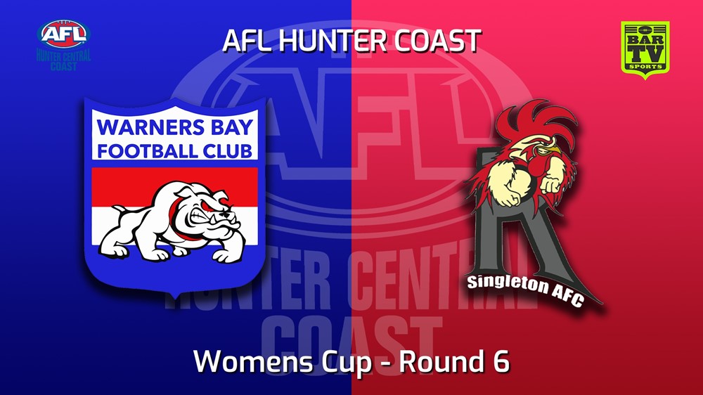 220521-AFL Hunter Central Coast Round 6 - Womens Cup - Warners Bay Bulldogs v Singleton Roosters Slate Image