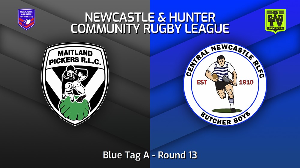MINI GAME: NHRL Round 13 - Blue Tag A - Maitland Pickers v Central Newcastle Slate Image