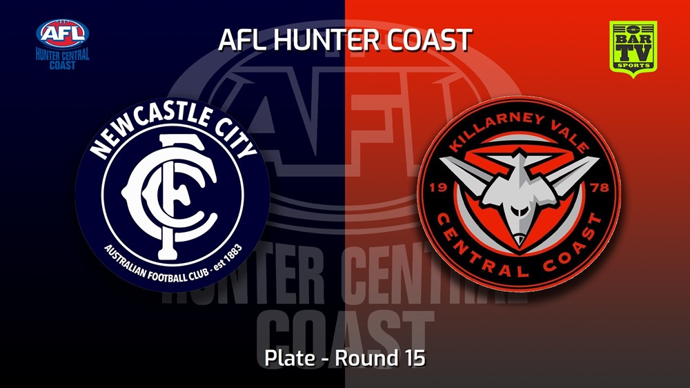 MINI GAME: AFL Hunter Central Coast Round 15 - Plate - Newcastle City  v Killarney Vale Bombers Slate Image