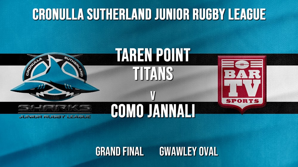 Cronulla JRL Grand Final - U/9s Silver - Taren Point Titans v Como Jannali Crocodiles Slate Image