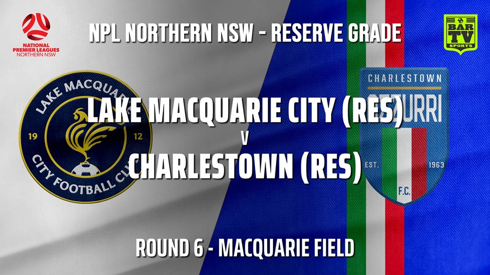 210507-NPL NNSW RES Round 6 - Lake Macquarie City FC v Charlestown Azzurri FC Slate Image