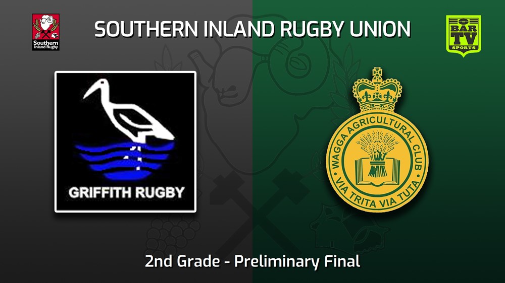 220827-Southern Inland Rugby Union Preliminary Final - 2nd Grade - Griffith v Wagga Agricultural College Slate Image