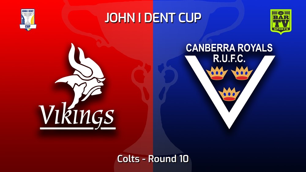 220702-John I Dent (ACT) Round 10 - Colts - Tuggeranong Vikings v Canberra Royals Slate Image