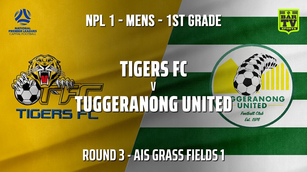 210420-NPL - CAPITAL Round 3 - Tigers FC v Tuggeranong United FC Slate Image
