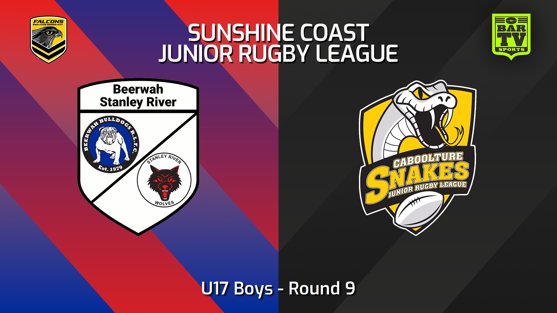 240601-video-Sunshine Coast Junior Rugby League Round 9 - U17 Boys - Beerwah/Stanley River JRL v Caboolture Snakes JRL Slate Image