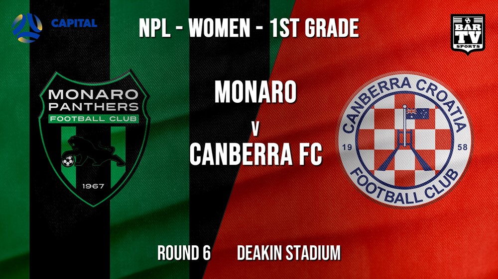 NPLW - Capital Round 6 - Monaro Panthers FC (women) v Canberra FC (women) (1) Minigame Slate Image