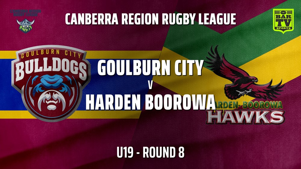 210710-Canberra Round 8 - U19 - Goulburn City Bulldogs v Harden Boorowa Minigame Slate Image