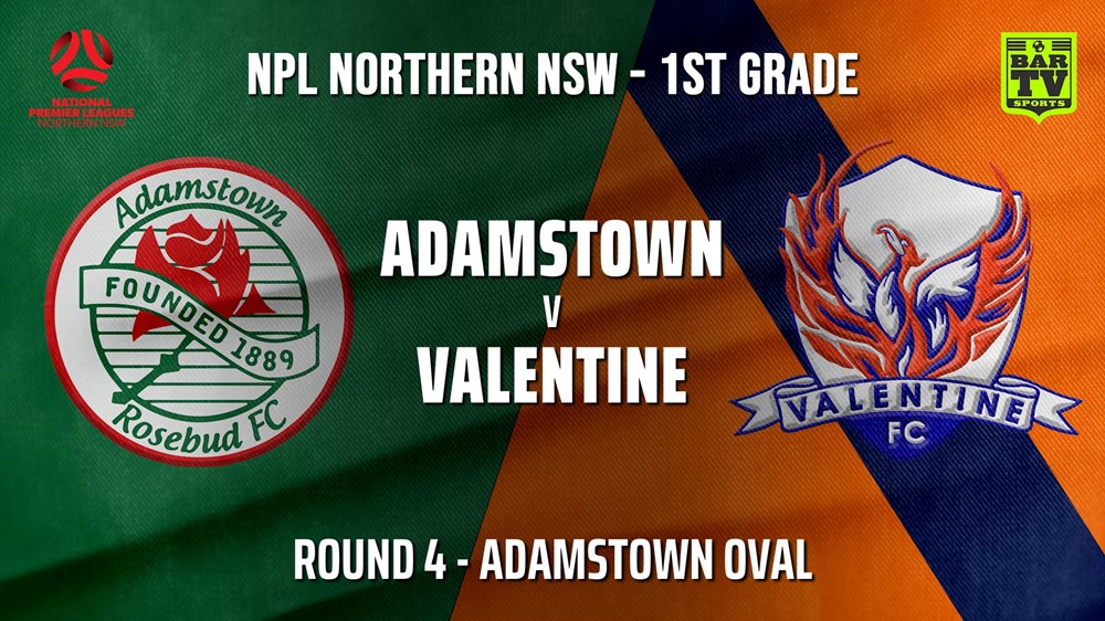 NPL - NNSW Round 4 - Adamstown Rosebud FC v Valentine Phoenix FC Slate Image