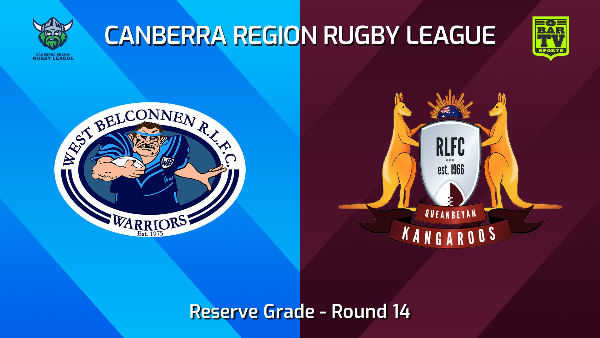 240714-video-Canberra Round 14 - Reserve Grade - West Belconnen Warriors v Queanbeyan Kangaroos Slate Image