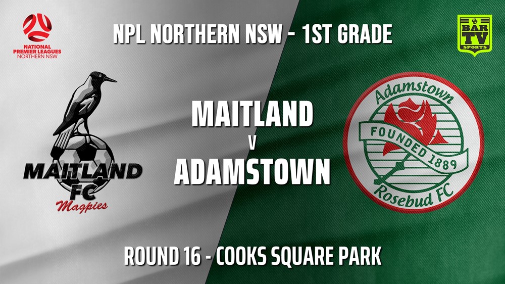 210731-NNSW NPL Round 16 - Maitland FC v Adamstown Rosebud FC Slate Image