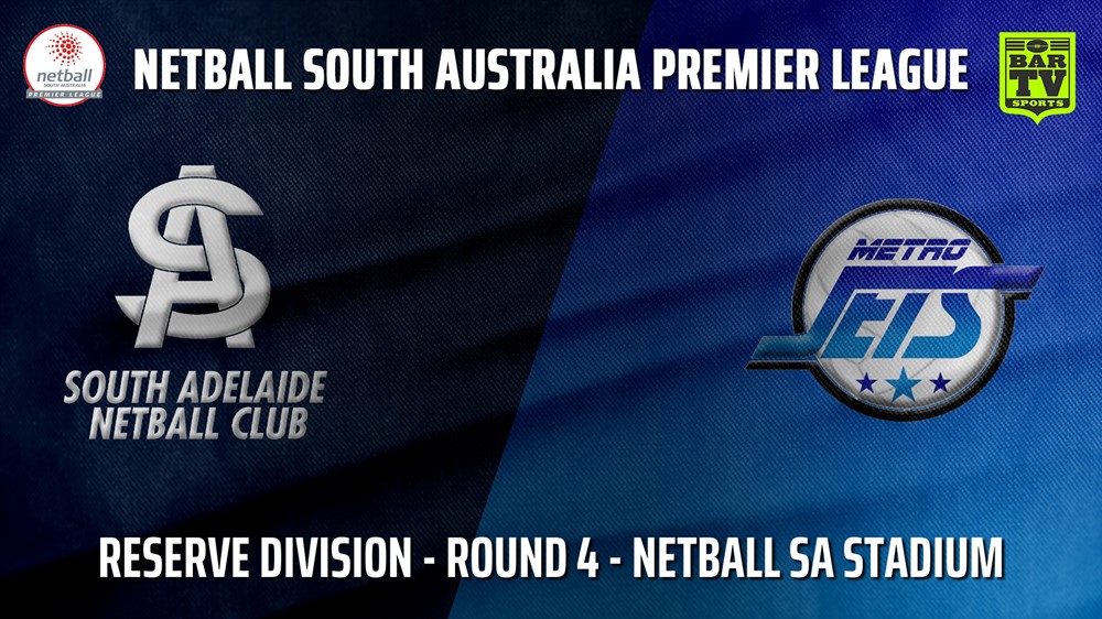 210521-SA Premier League Round 4 - Reserve Division - South Adelaide v Metro Jets Slate Image