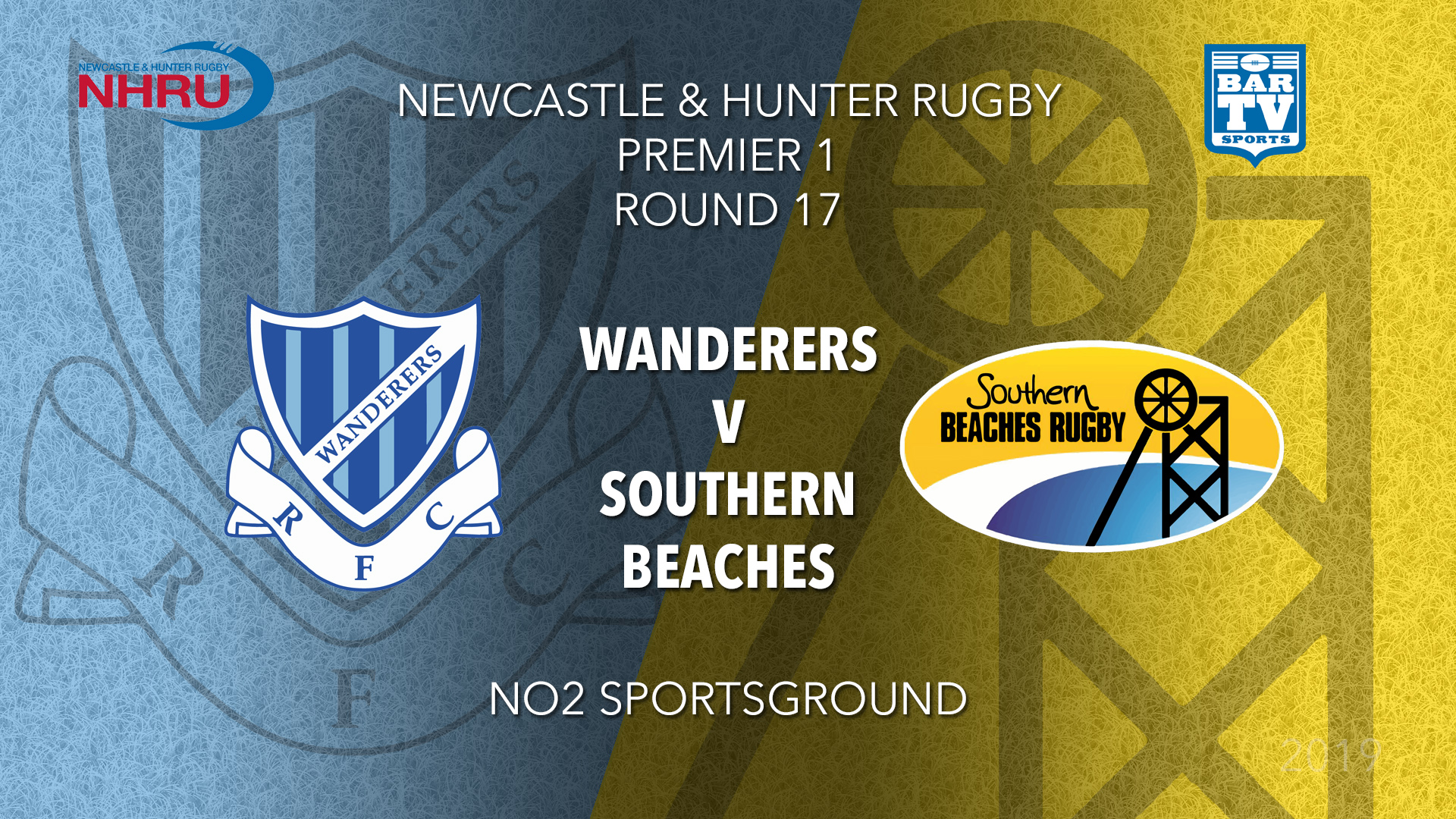 NHRU Round 17 - Premier 1 - Wanderers v Southern Beaches Slate Image