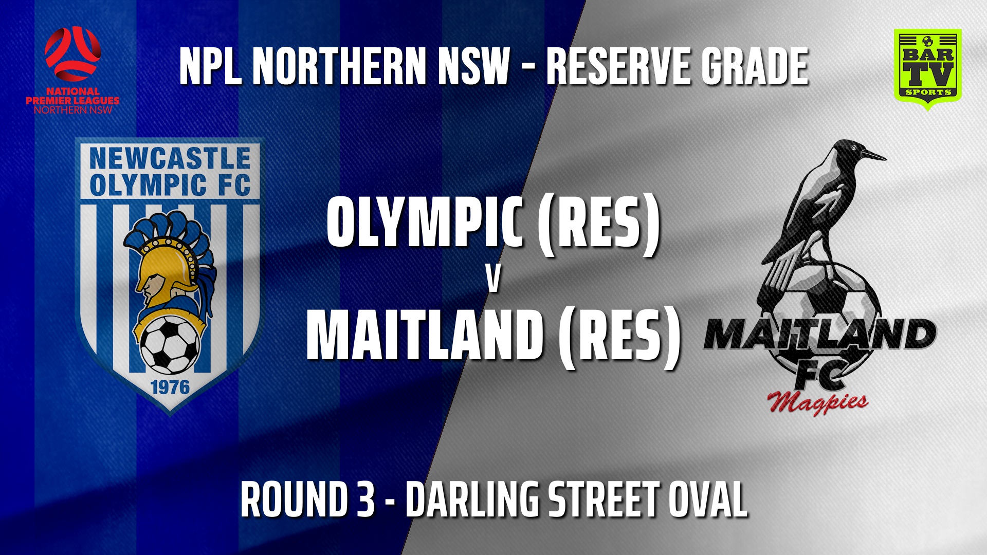 NPL NNSW RES Round 3 - Newcastle Olympic v Maitland FC Slate Image