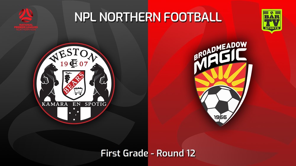 230521-NNSW NPLM Round 12 - Weston Workers FC v Broadmeadow Magic Slate Image