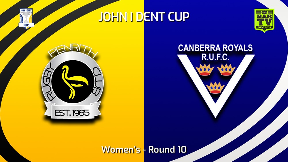 230624-John I Dent (ACT) Round 10 - Women's - Penrith Emus v Canberra Royals Slate Image