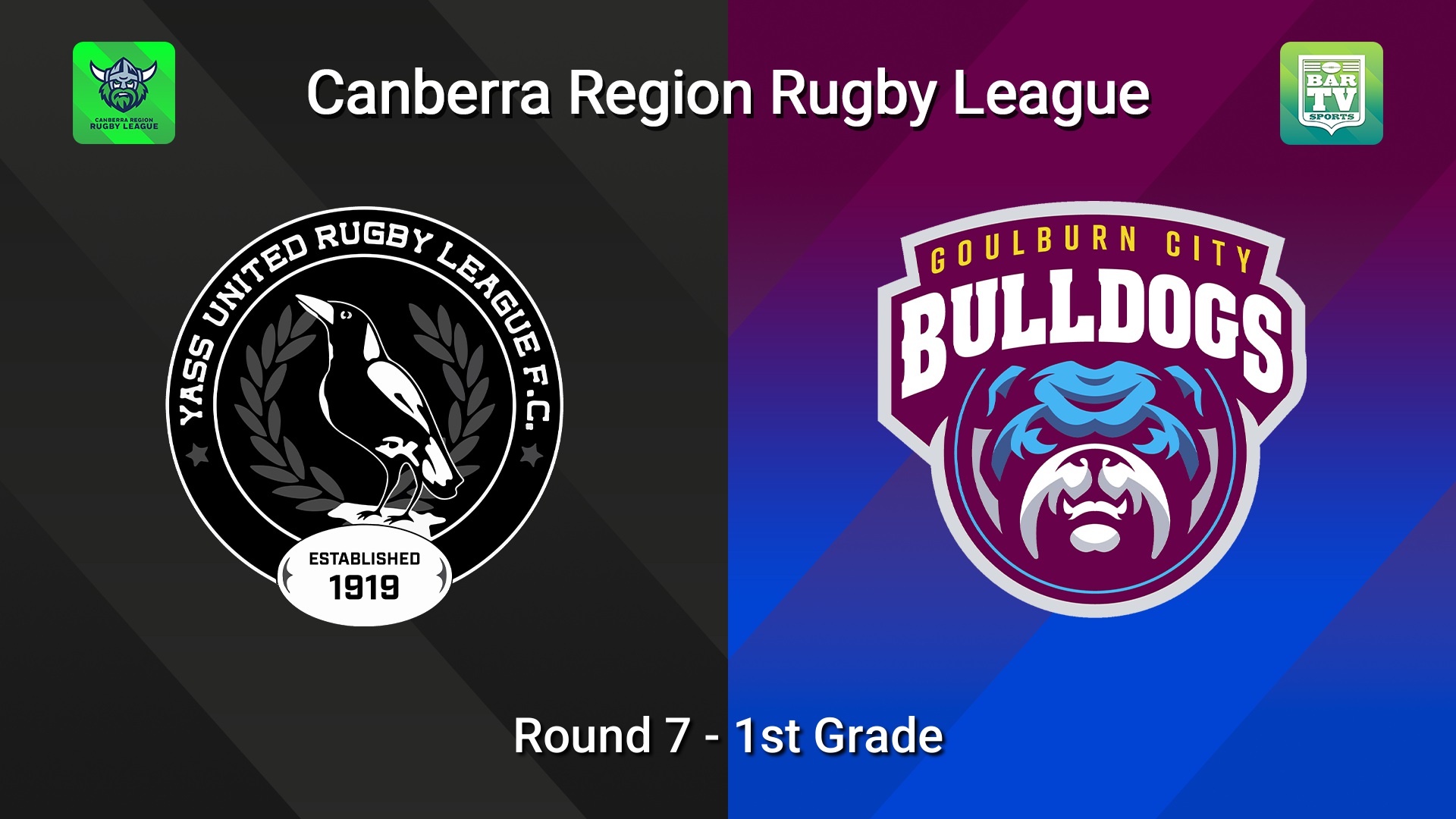 260530-video-Canberra Round 7 - 1st Grade - Yass Magpies v Goulburn City Bulldogs Slate Image