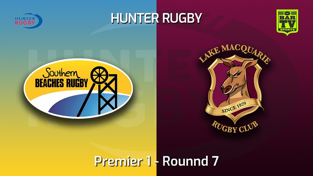 220604-Hunter Rugby Rounnd 7 - Premier 1 - Southern Beaches v Lake Macquarie Minigame Slate Image