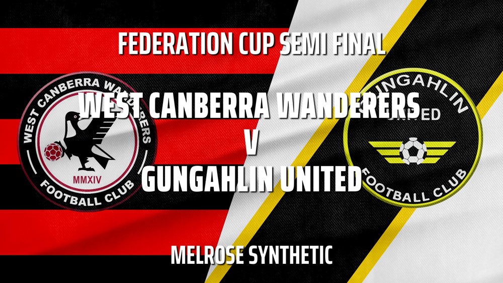 MINI GAME: Federation Cup Semi Final - West Canberra Wanderers v Gungahlin United FC Slate Image