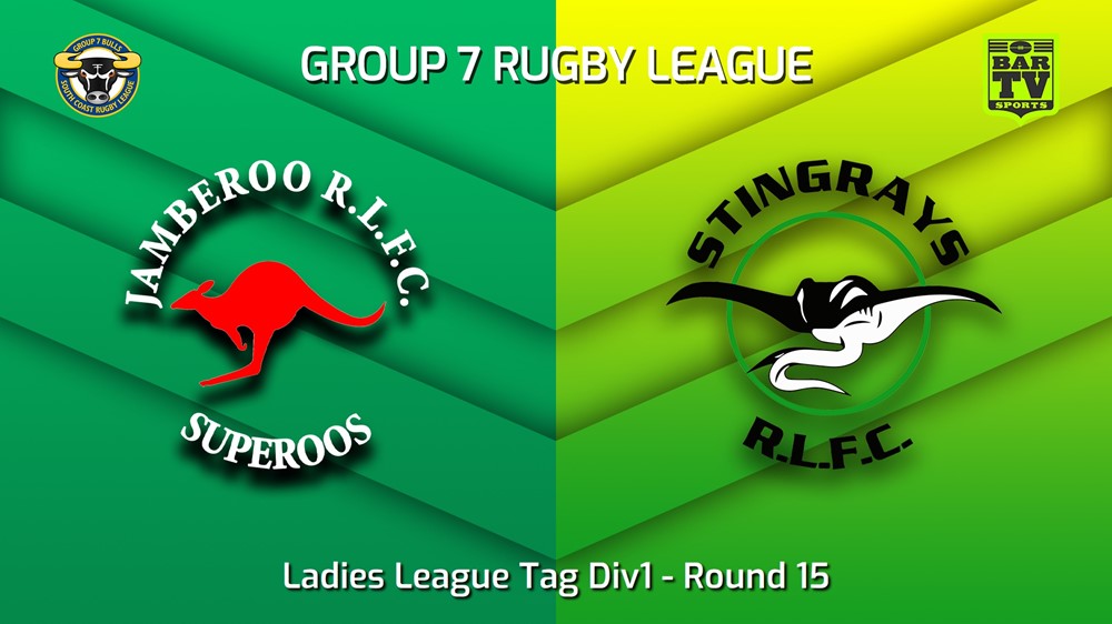 230722-South Coast Round 15 - Ladies League Tag Div1 - Jamberoo Superoos v Stingrays of Shellharbour Slate Image