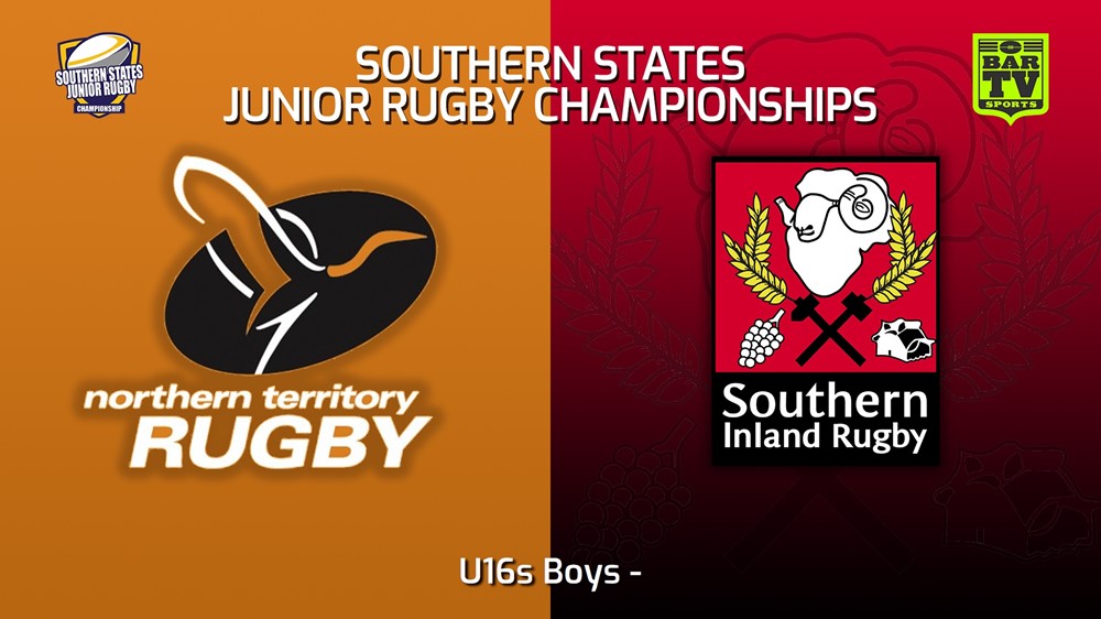 230714-Southern States Junior Rugby Championships U16s Boys - Northern Territory Rugby v Southern Inland Slate Image