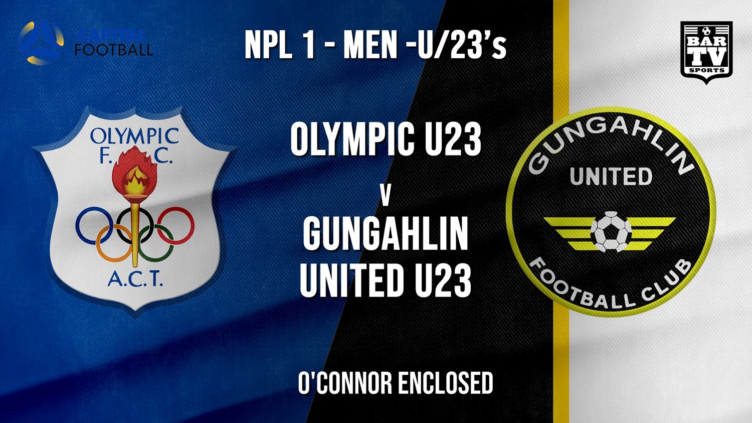 NPL1 Men - U23 - Capital Football  Canberra Olympic U23 v Gungahlin United U23 Minigame Slate Image