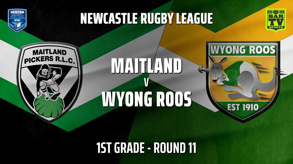 210612-Newcastle Round 11 - 1st Grade - Maitland Pickers v Wyong Roos Slate Image