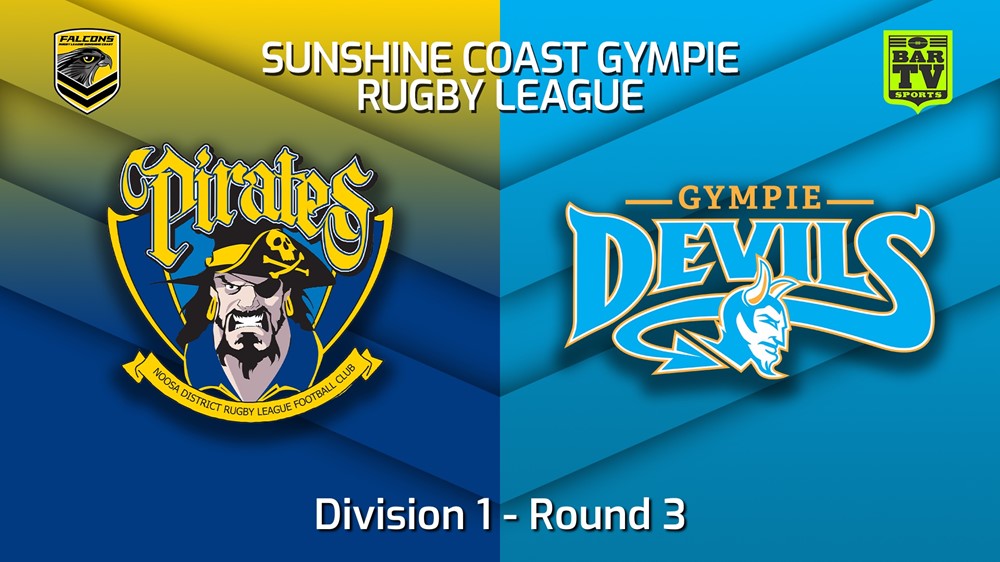 220423-Sunshine Coast RL Round 3 - Division 1 - Noosa Pirates v Gympie Devils Slate Image